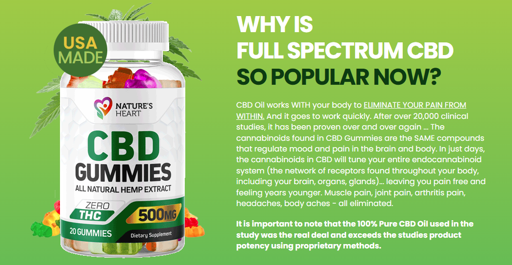 Nature's Heart CBD Gummies Supplement